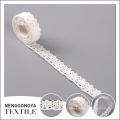Cordón blanco de encargo del cordón del algodón de la alta calidad de la venta al por mayor caliente